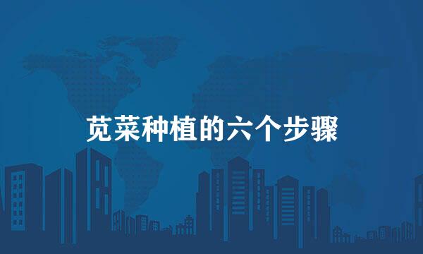 苋菜种植的六个步骤