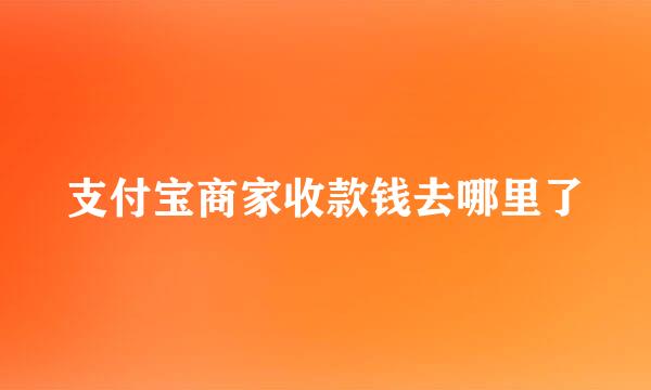 支付宝商家收款钱去哪里了