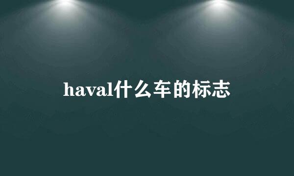 haval什么车的标志