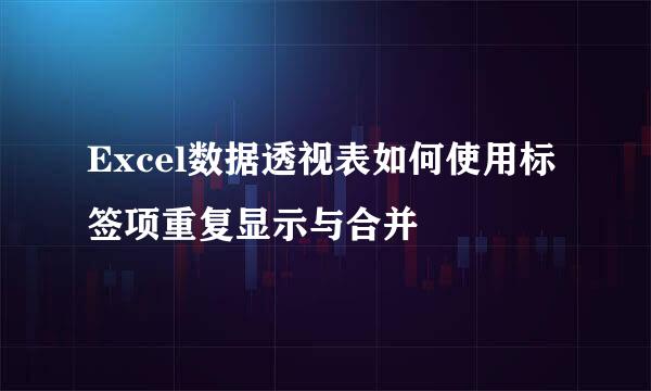 Excel数据透视表如何使用标签项重复显示与合并