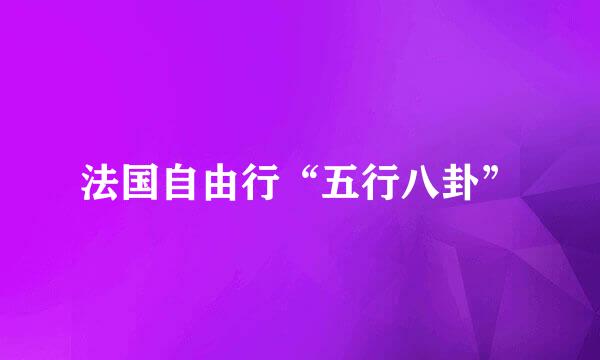 法国自由行“五行八卦”