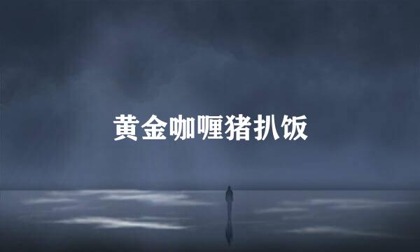 黄金咖喱猪扒饭