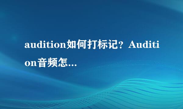 audition如何打标记？Audition音频怎么做标记