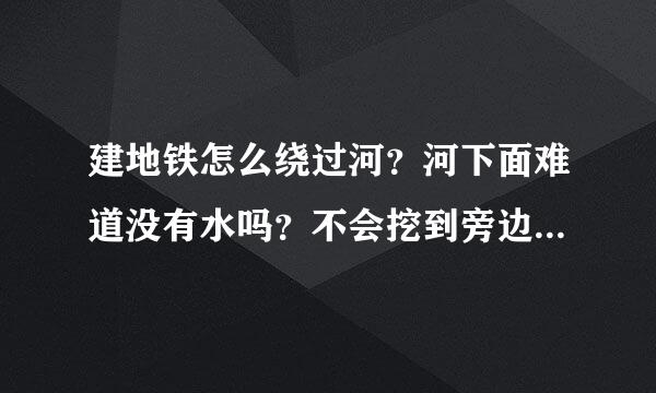 建地铁怎么绕过河？河下面难道没有水吗？不会挖到旁边建筑的地基吗？挖着挖着不会塌么