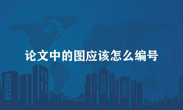 论文中的图应该怎么编号